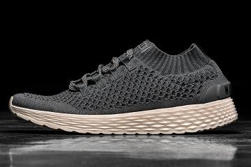 Women's Nobull Ivory Knit Running Shoes Dark / Grey | SG D2696F